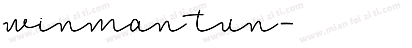 winman tun字体转换